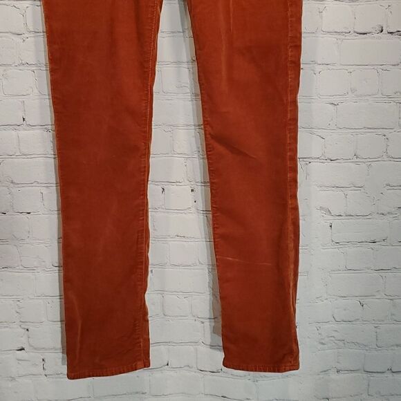 Adriano Goldschmied The Stevie slim straight orange corduroys - Picture 3 of 13